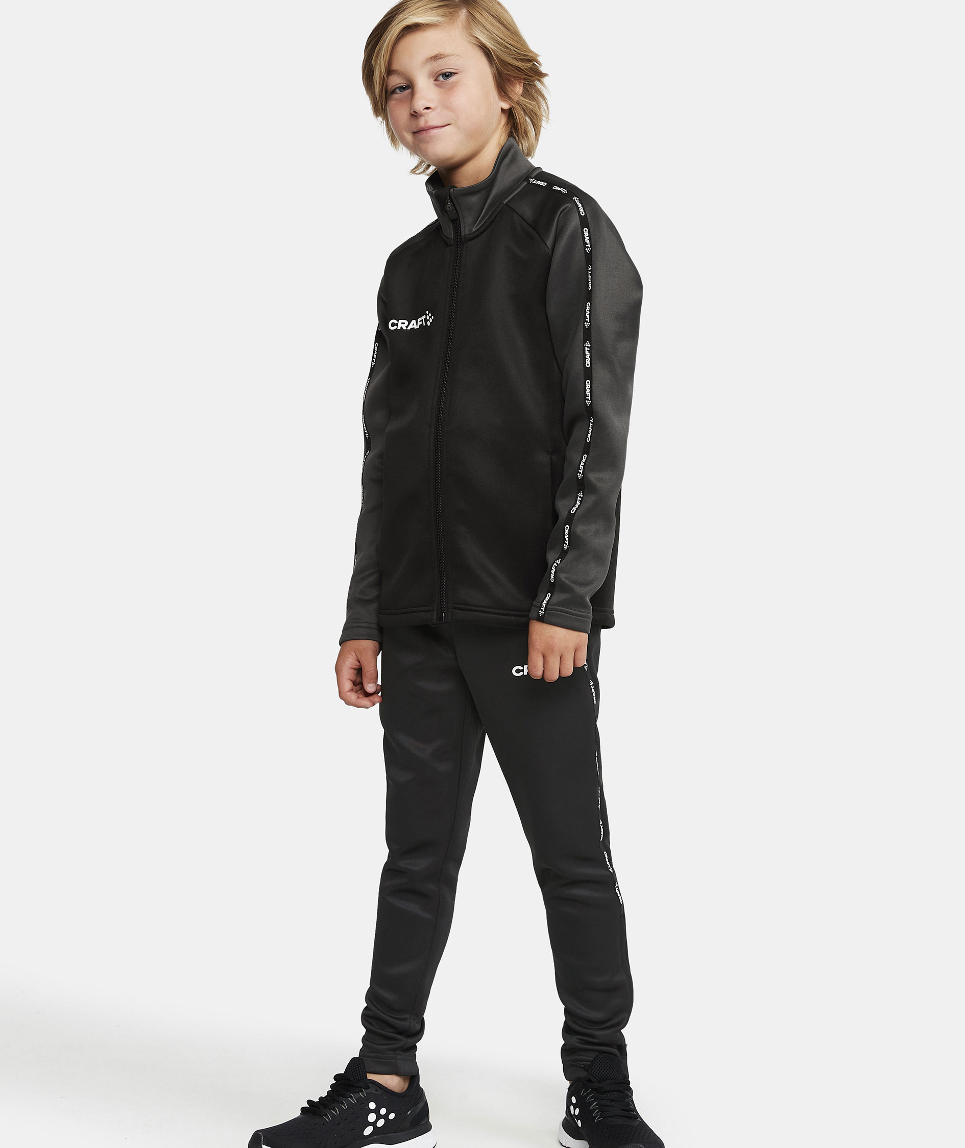 Craft Squad 2.0 cardigan till barn, Black/Granite, large image number 7