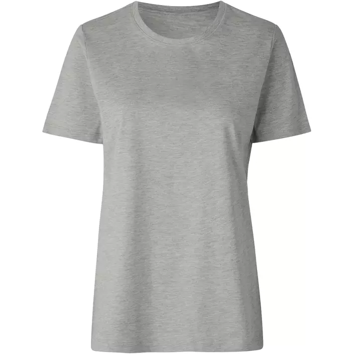 ID økologisk dame T-shirt, Lys gråmeleret, large image number 0