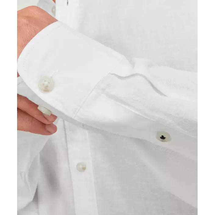 Jack & Jones JJESUMMER shirt with linen, White, large image number 4