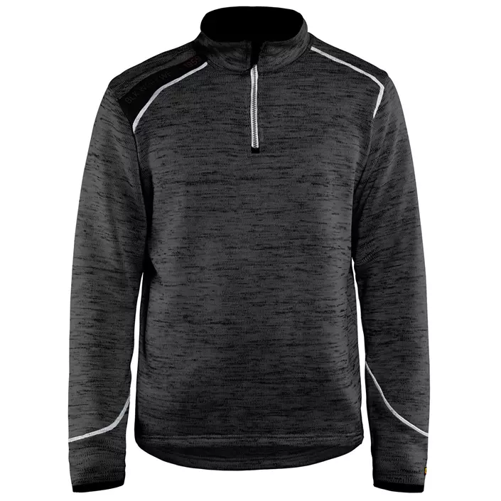Blåkläder sweatshirt half zip, Antracitgrå/Vit, large image number 0