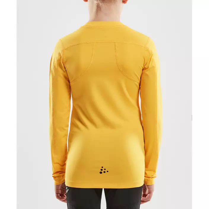 Craft Pro Control Compression långärmad T-shirt till barn, Sweden yellow, large image number 2