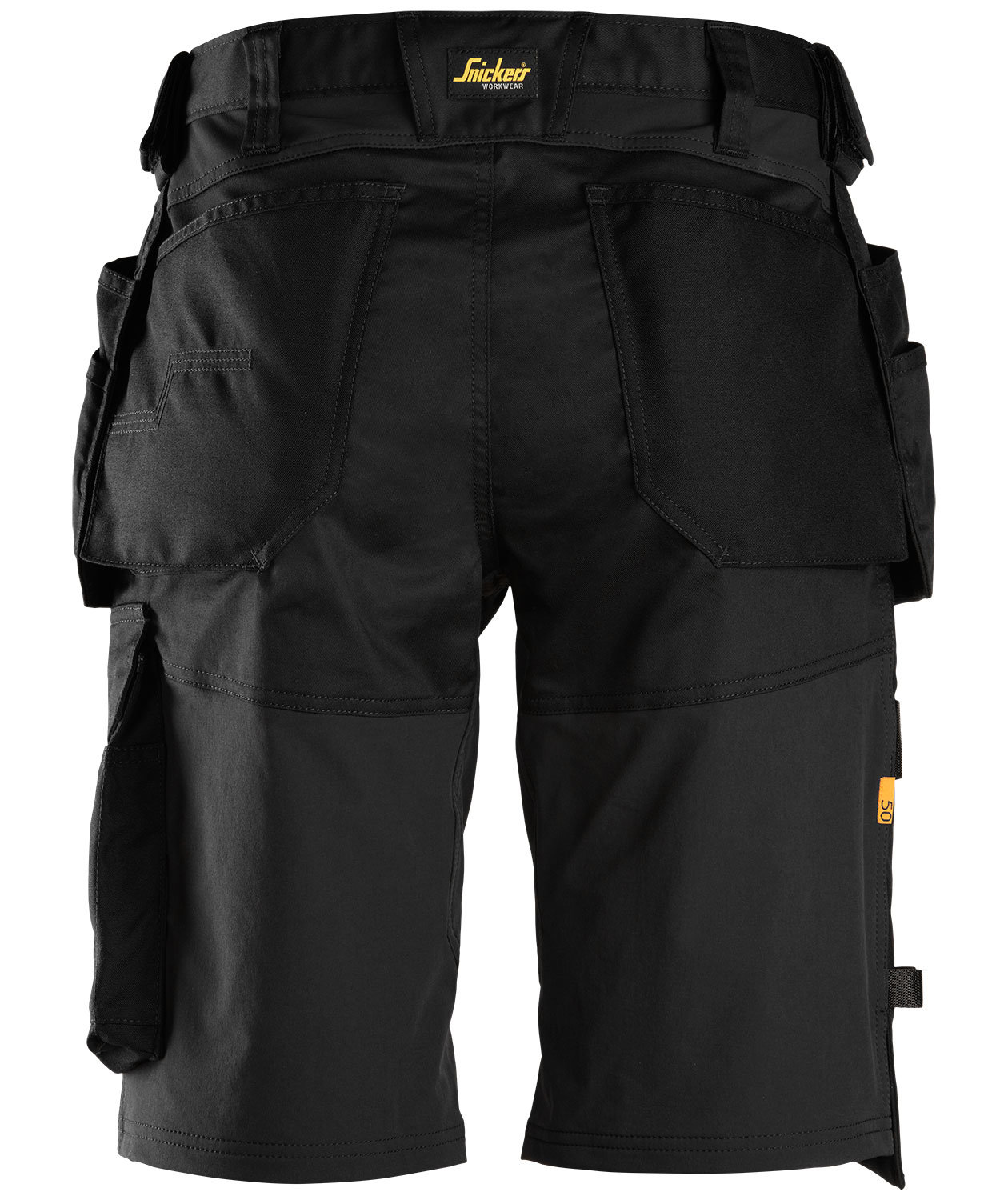 Snickers AllroundWork craftsman shorts 6151, Black, large image number 2