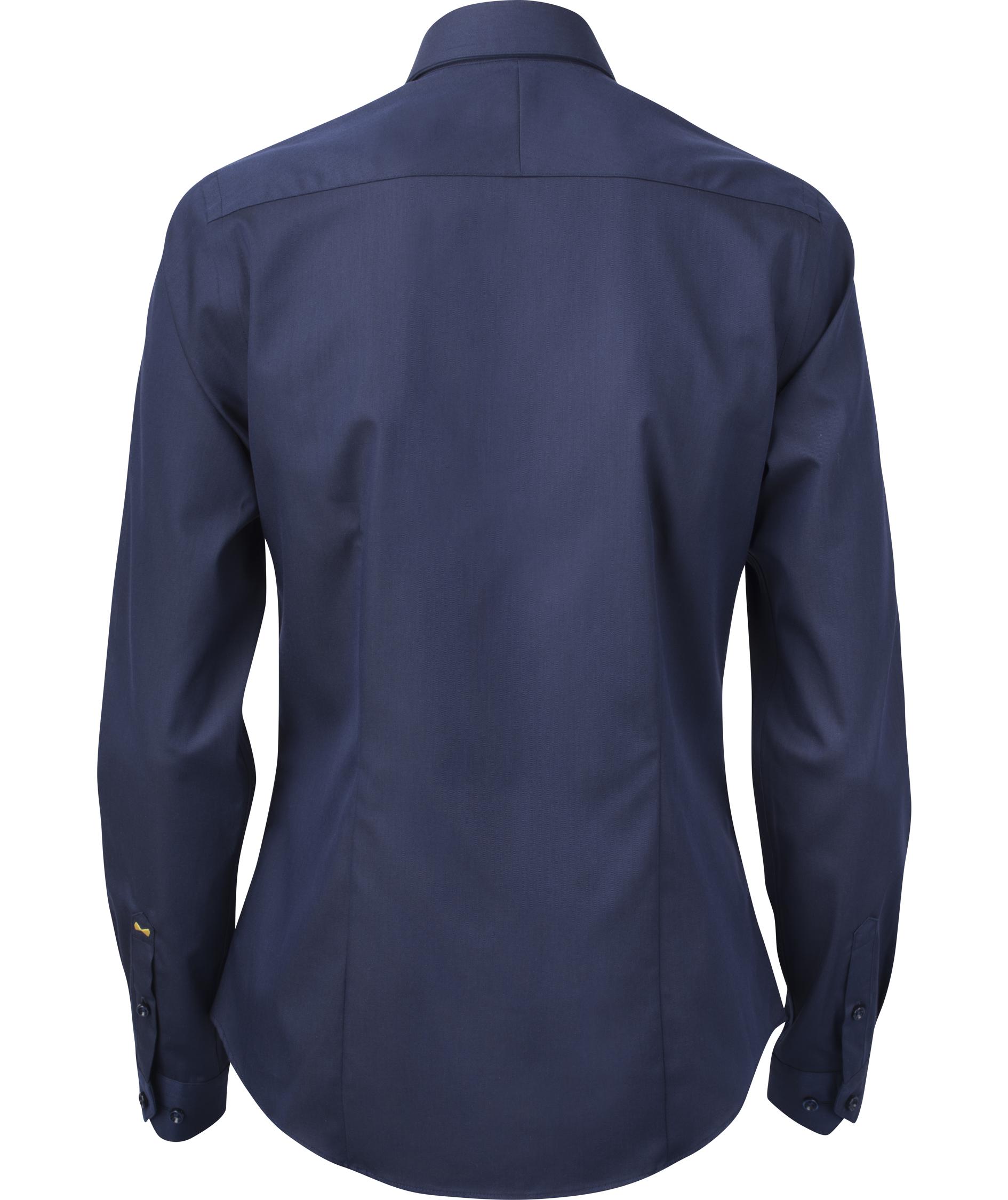 J. Harvest & Frost Twill Yellow Bow 50 lady fit shirt, Navy, Navy, large image number 1