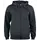 Clique Basis Active hoodie with full zipper, Black, Black, swatch