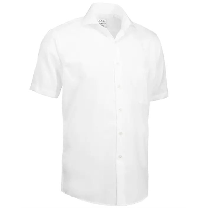 Seven Seas modern fit Poplin kortermet skjorte, Hvit, large image number 2