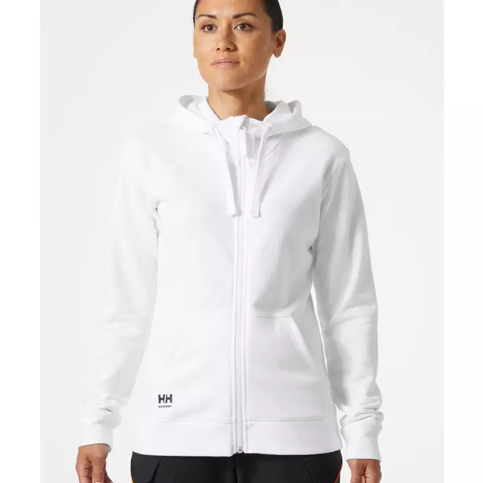 Helly Hansen Classic hoodie med dragkedja dam, White, large image number 1