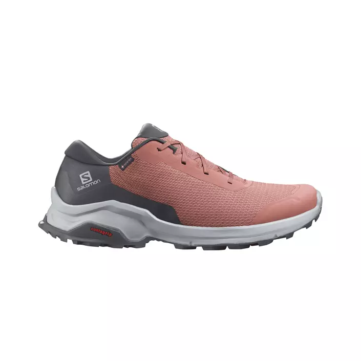 Salomon X Reveal GTX women's hiking shoes, Pink/grey, large image number 0