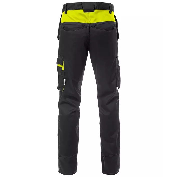 Fristads craftsman trousers 2595 STFP, Black/Hi-Vis Yellow, large image number 1