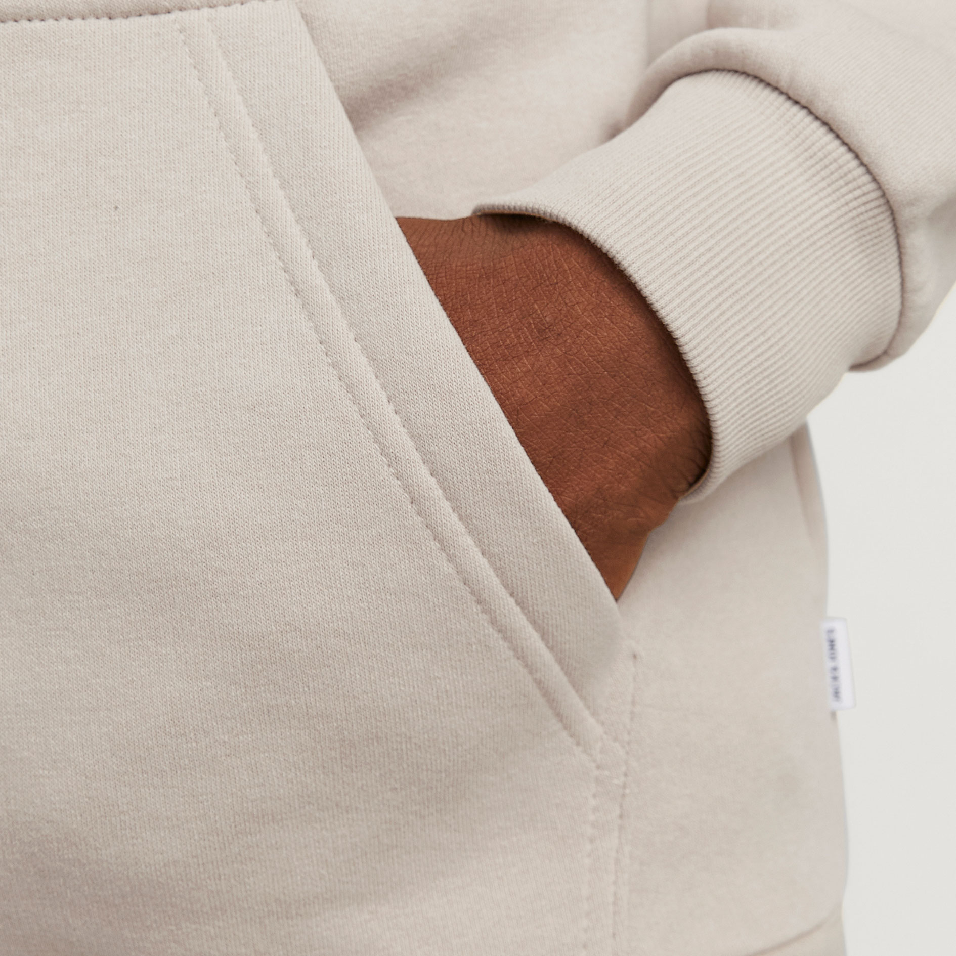 Jack & Jones JJEBRADLEY h&aelig;ttetr&oslash;je med lynl&aring;s, Moonbeam, large image number 4