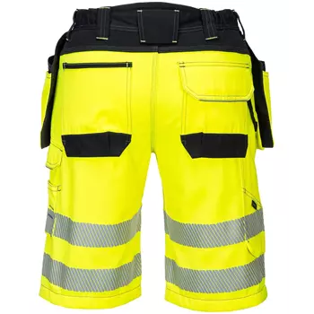 Portwest PW3 craftsmens shorts, Hi-vis Yellow/Black