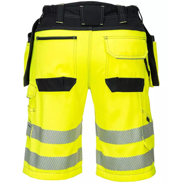 Portwest PW3 craftsmens shorts, Hi-vis Yellow/Black, large image number 1