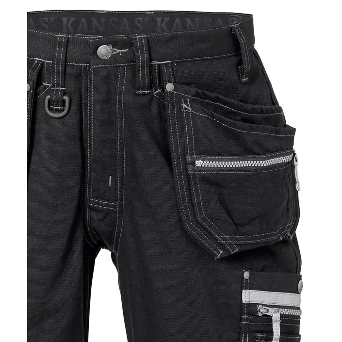 Kansas Gen Y craftsman knee pants, Black, large image number 2