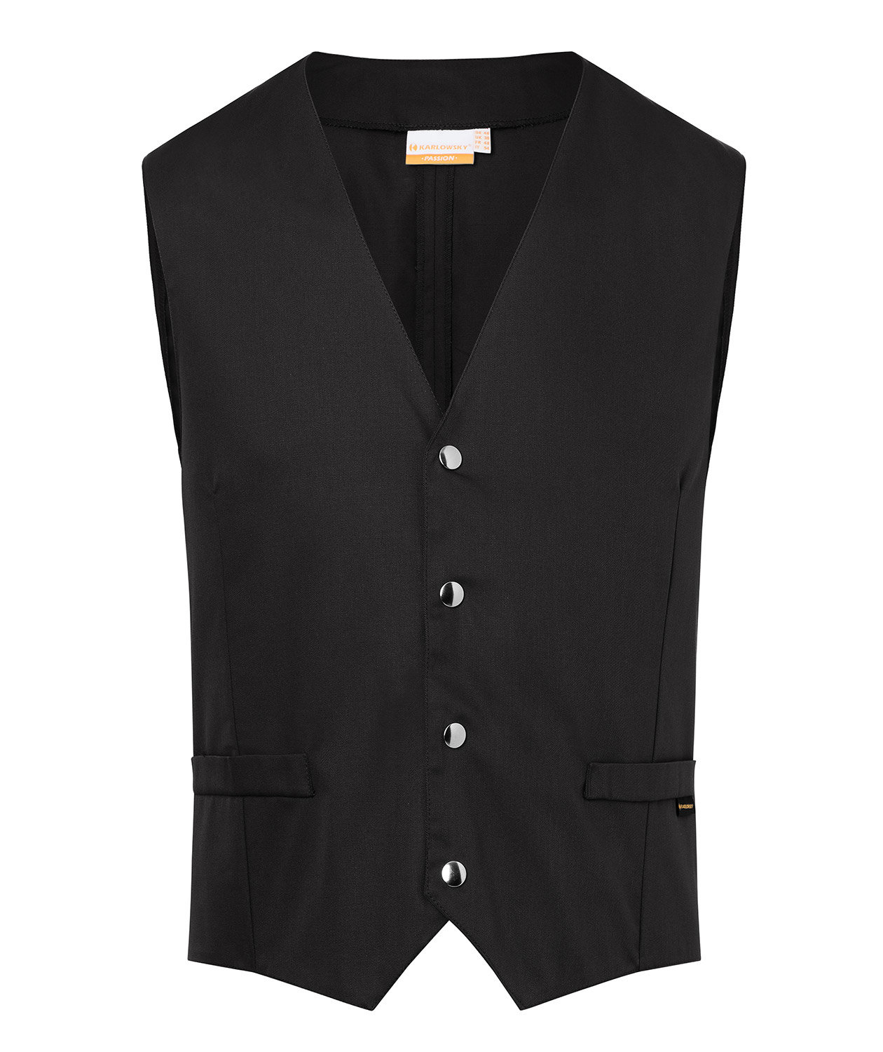 Karlowsky Kai server waistcoat, Black, Black, swatch