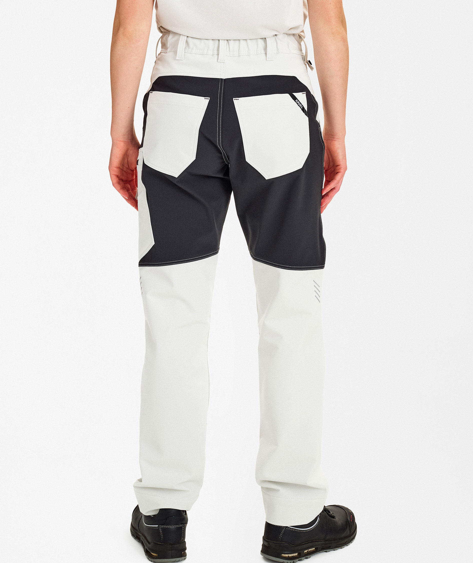 Engel Entire women's service trousers full stretch, Bone White/Anthracite Grey, large image number 3