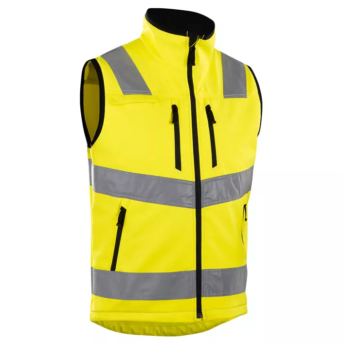 Blåkläder softshell vest, Hi-Vis Yellow, large image number 0