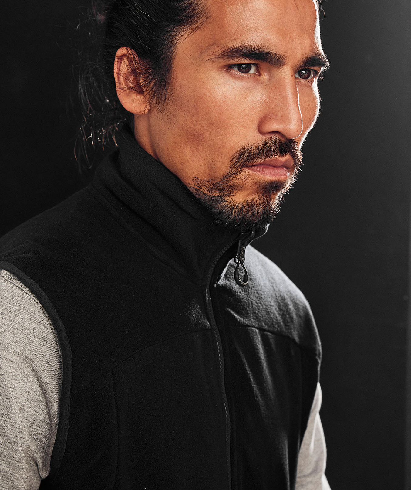 ID Active fleece vest, Black, large image number 2