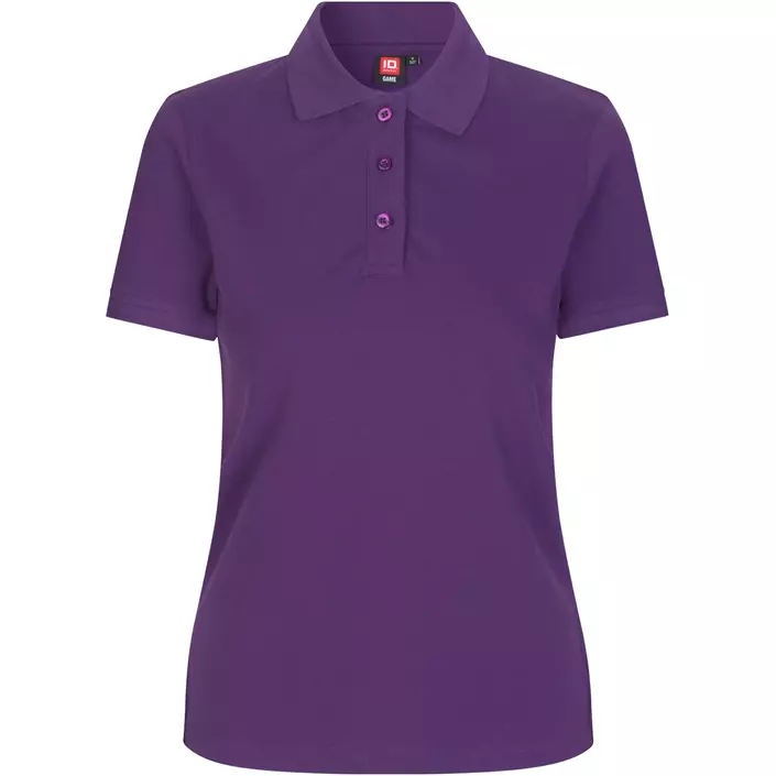 ID women's Pique Polo T-shirt with stretch, Purple, large image number 0
