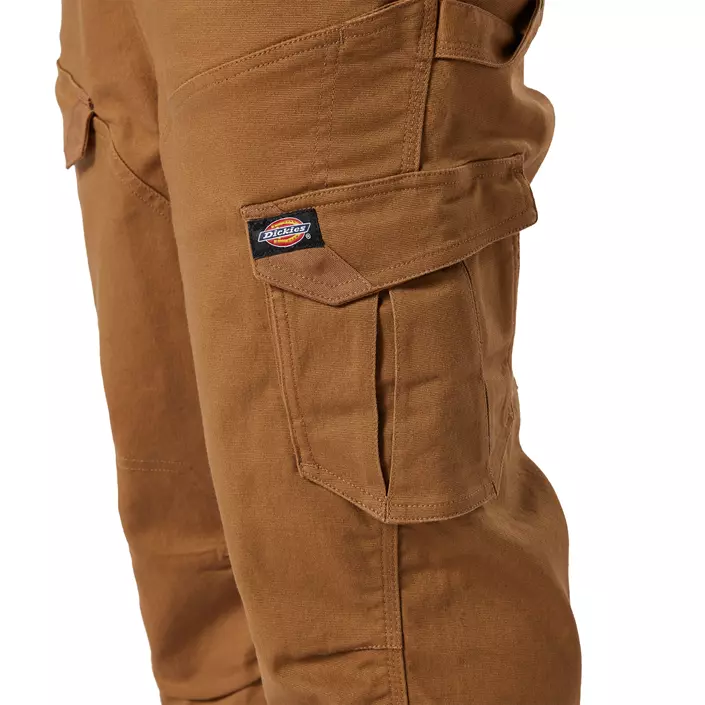 Dickies TechDuck hängselbyxa, Rinsed Brown Duck, large image number 6