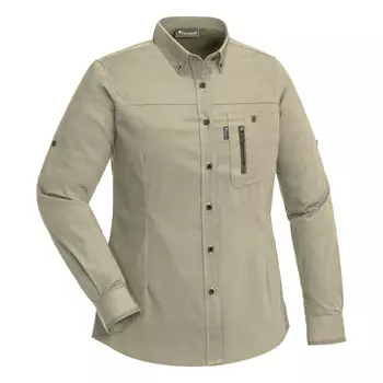Pinewood Tiveden modern fit insect-stop skjorta dam, Ljus Khaki