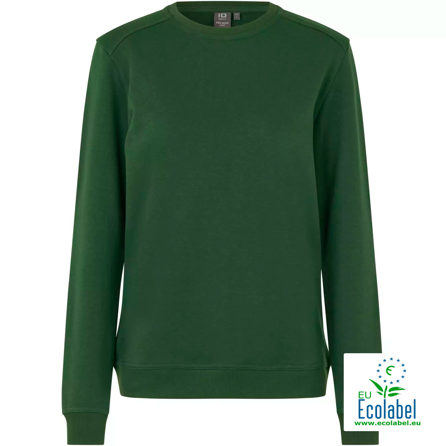 ID Pro Wear CARE women's sweatshirt, Bottle Green, Bottle Green, swatch