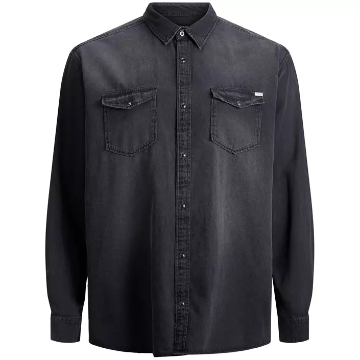 Jack & Jones JJESHERIDAN Plus Size shirt, Black Denim, large image number 0