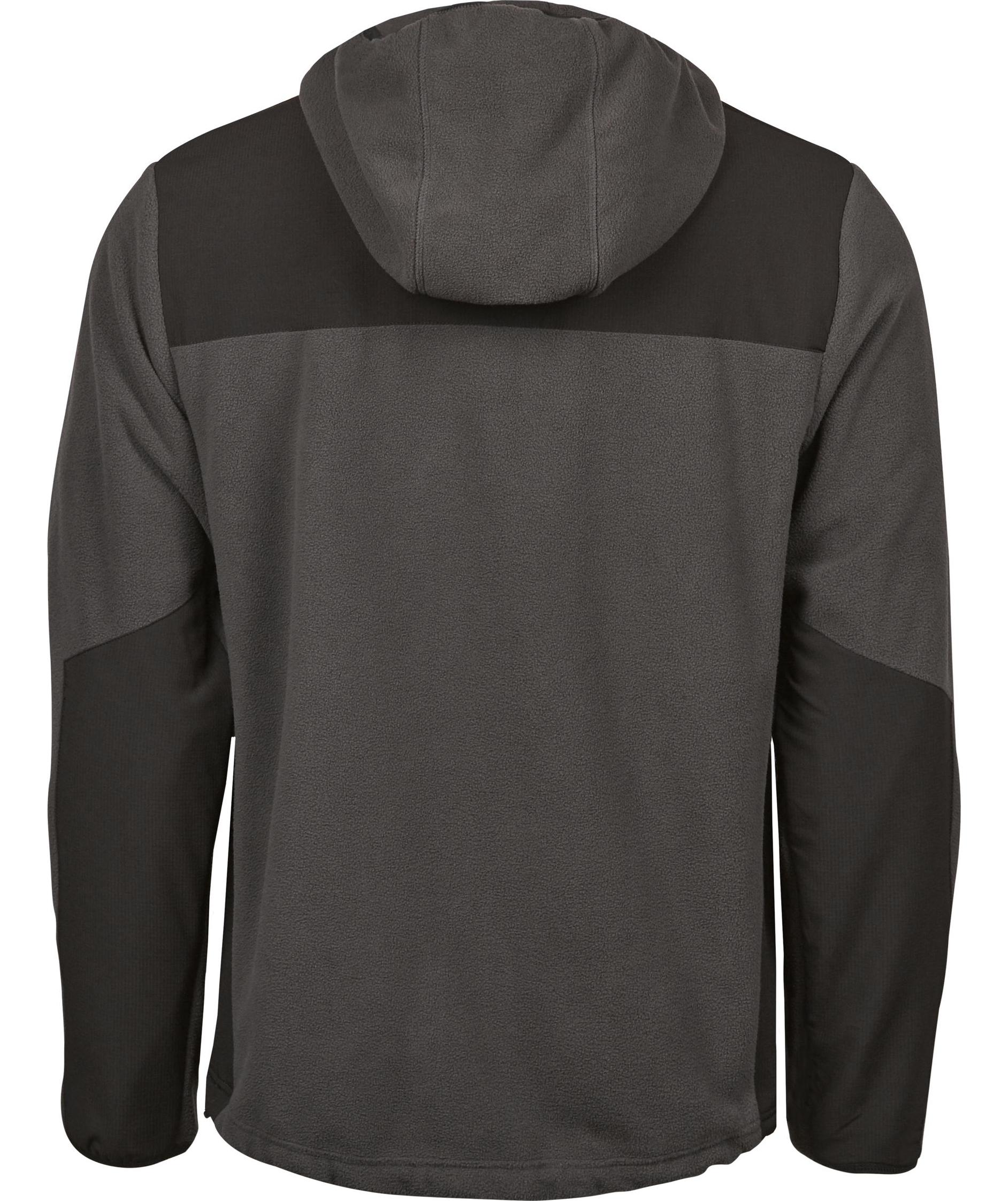 Tee Jays Mountain Hooded Fleecejacka, Asphalt/svart, large image number 2