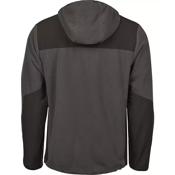 Tee Jays Mountain Hooded fleece jacket, Asphlt/black, large image number 2