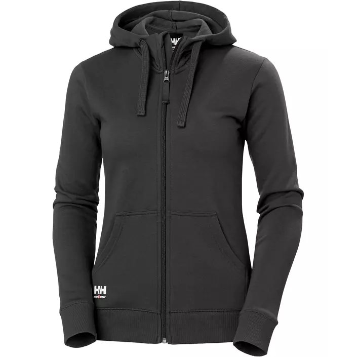Helly Hansen Classic women's hoodie with zipper, Dark Grey, large image number 0
