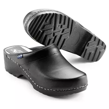 Sika Traditional clogs without heel cover, Black