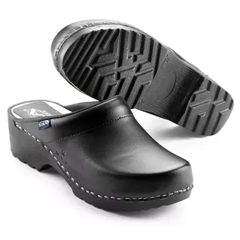 Sika Traditional clogs without heel cover, Black