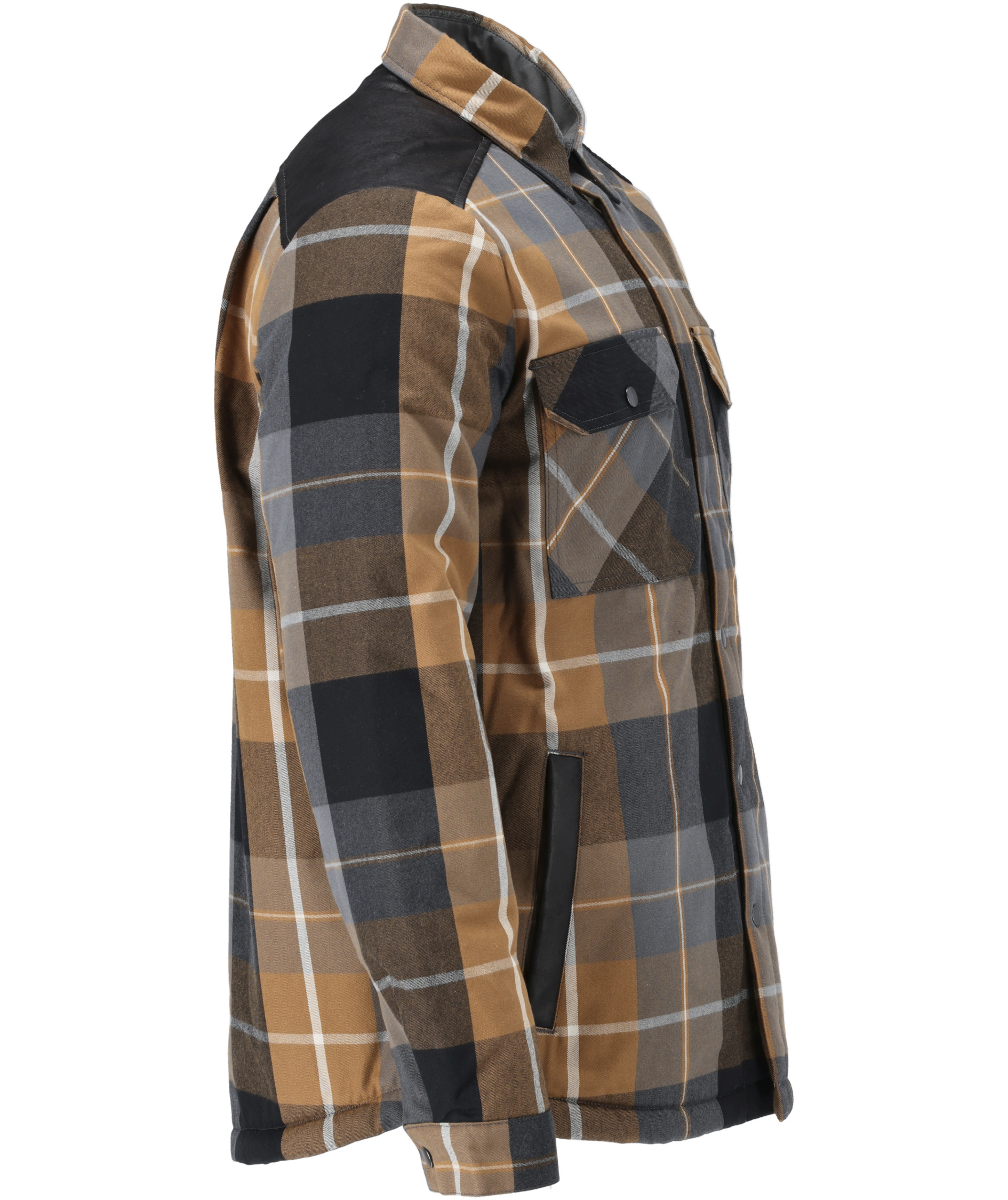 Mascot Customized flannel skjortejakke, N&oslash;ddebrun, large image number 3