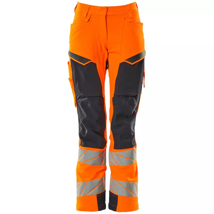 Mascot Accelerate Safe women's work trousers full stretch, Hi-Vis Orange/Dark Marine, large image number 0