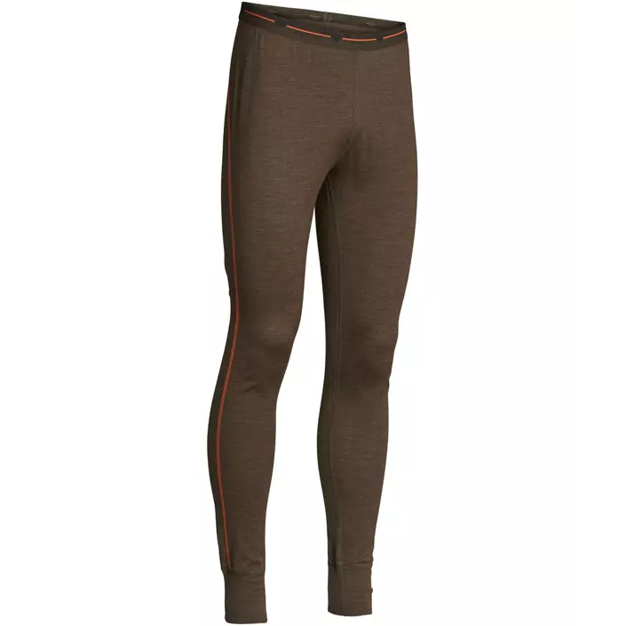 Northern Hunting Asthor Laug baselayer trousers with merino wool, Brown, large image number 0