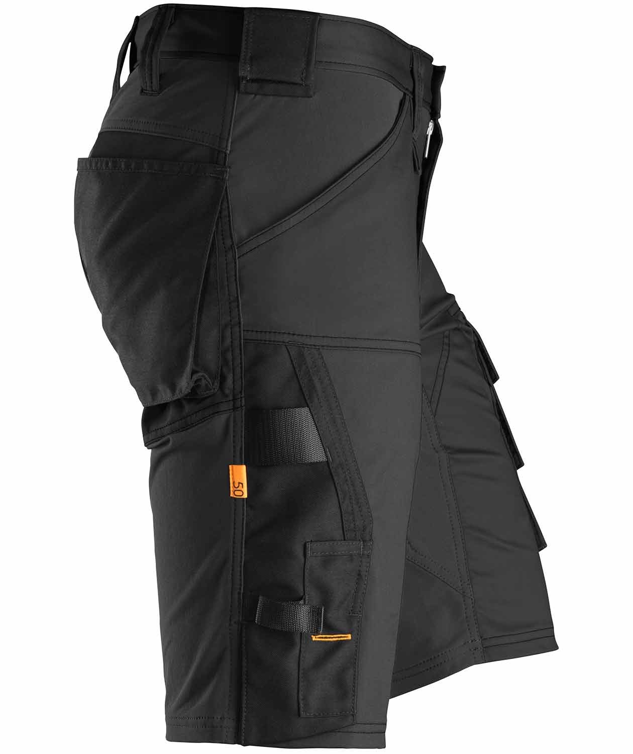 Snickers AllroundWork arbetsshorts 6143, Svart, large image number 3