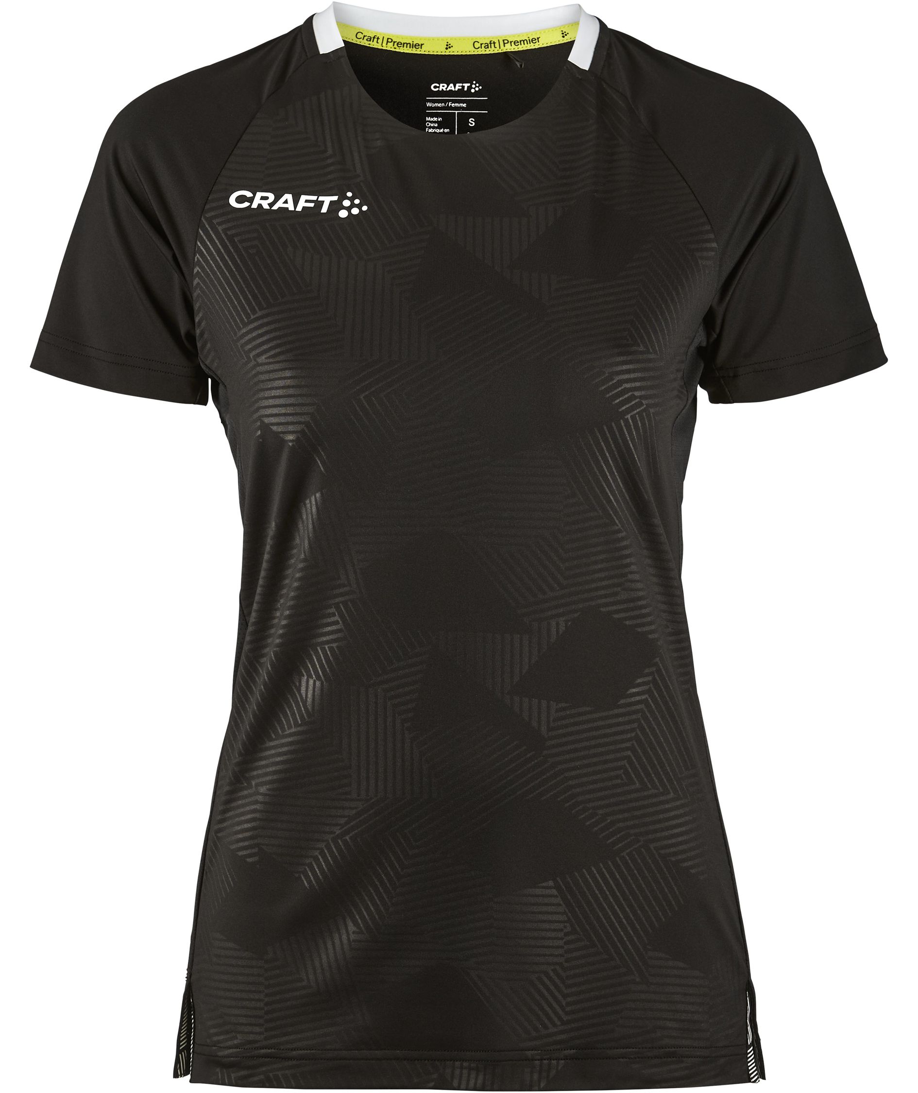 Craft Premier Solid Jersey dame T-shirt, Black, Black, swatch