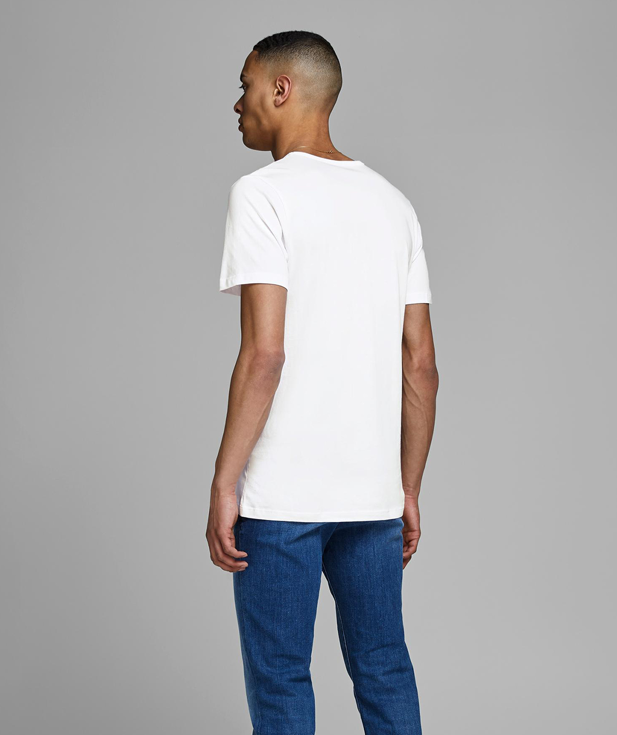 Jack & Jones JABASIC 2-pack kort&auml;rmad undertr&ouml;ja, Vit, large image number 2