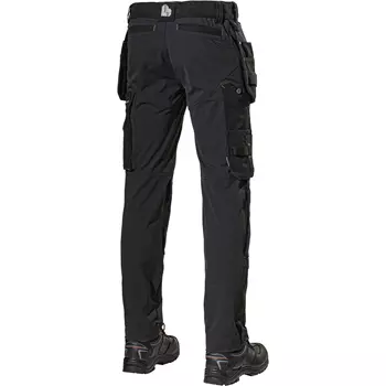 L.Brador craftsman trousers 1050PB full stretch, Black