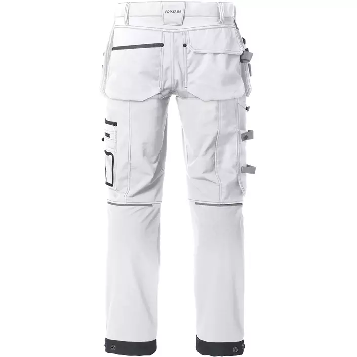 Fristads Gen Y craftsman trousers with stretch 2530 CYD, White/Black, large image number 1