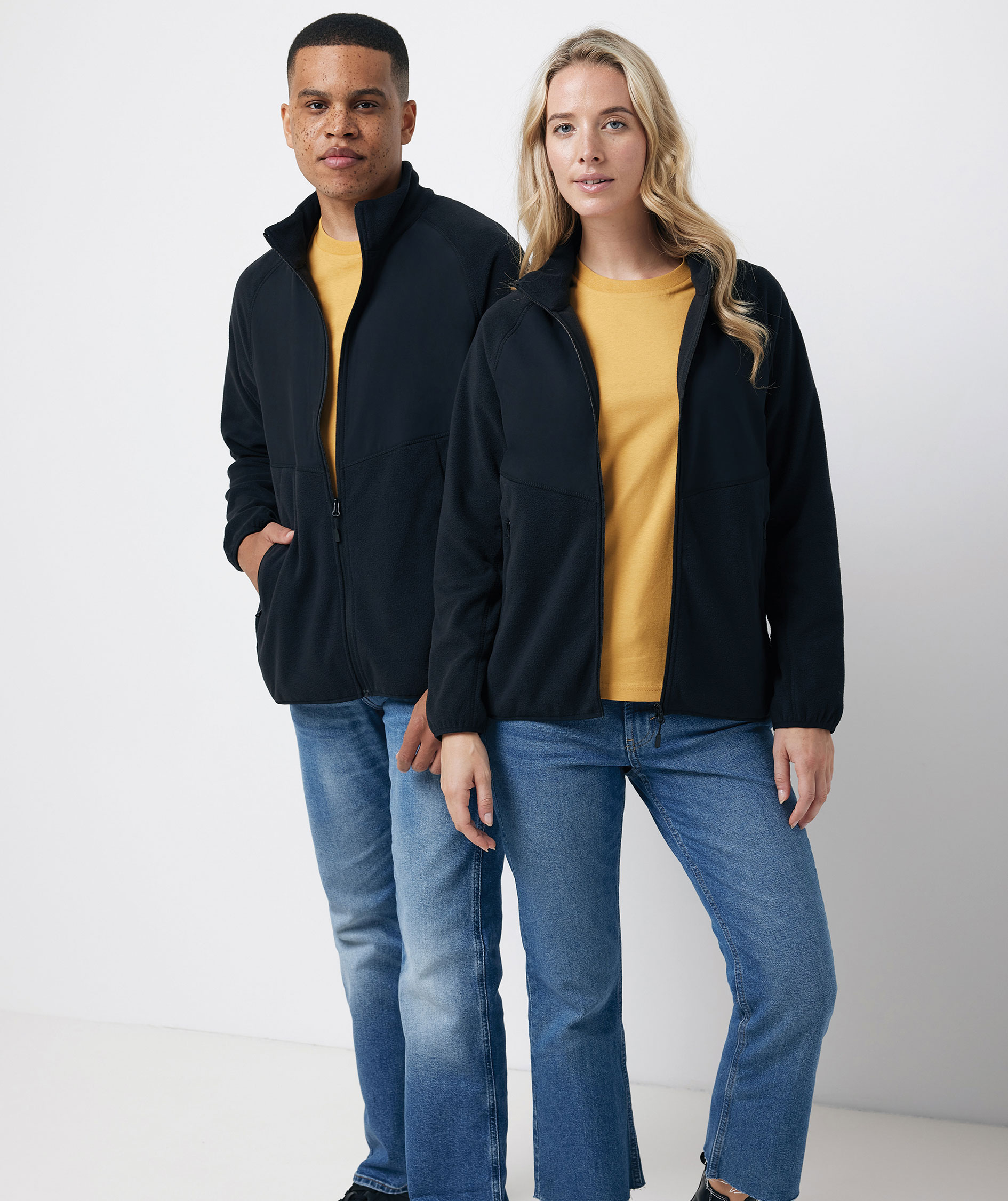 Iqoniq Talung fleecetr&ouml;ja, Svart, large image number 1