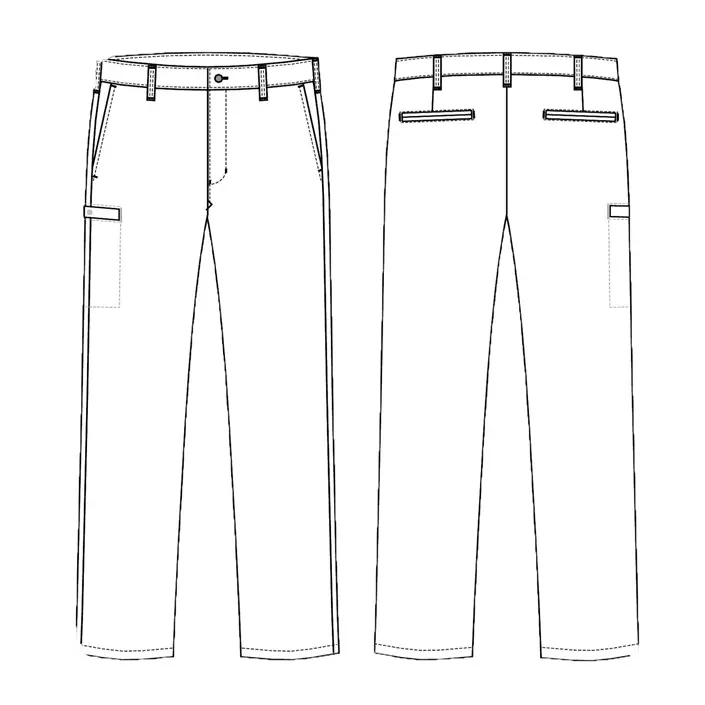 Kentaur chino trousers with extra leg length, White, large image number 1
