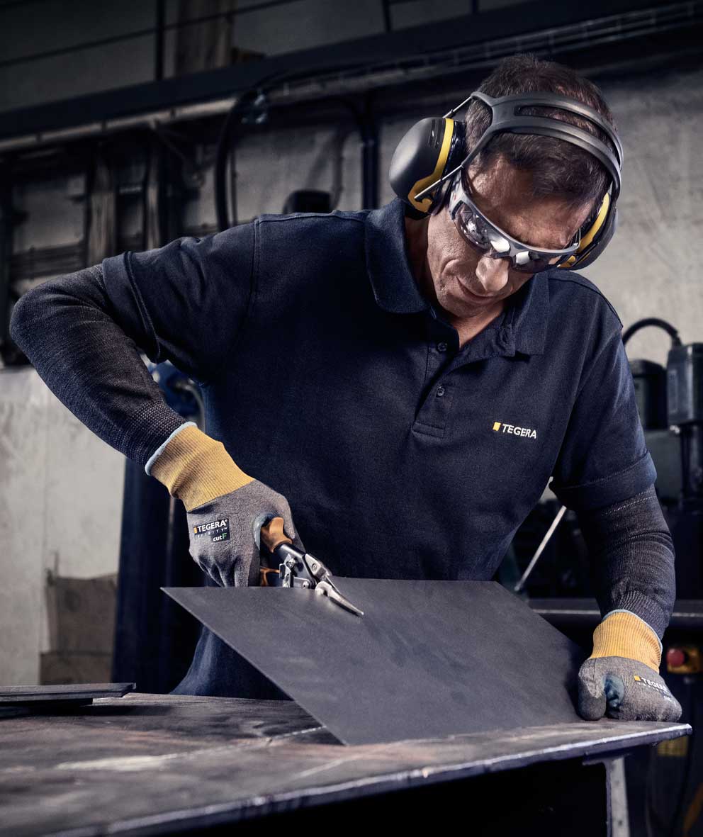 Tegera 8815 Infinity cut protection gloves Cut F, Black/Grey/Yellow, large image number 3