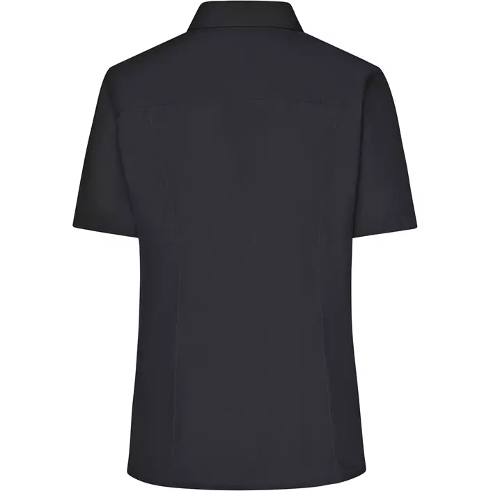 James & Nicholson women's short-sleeved Modern fit shirt, Black, large image number 1