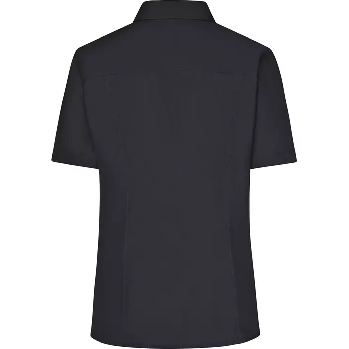 James & Nicholson kortærmet Modern fit dameskjorte, Sort, large image number 1