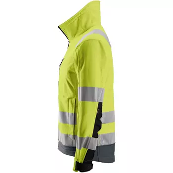 Snickers AllroundWork softshell jacket 1230, Hi-vis Yellow/Grey