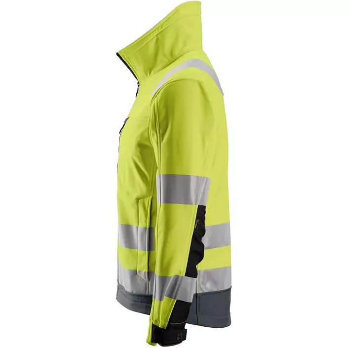 Snickers AllroundWork softshell jacket 1230, Hi-vis Yellow/Grey, large image number 1