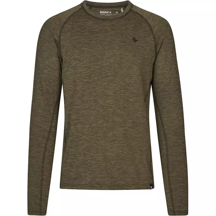 Seeland Peak Baselayer Sweater, Military Olive Melange, large image number 0
