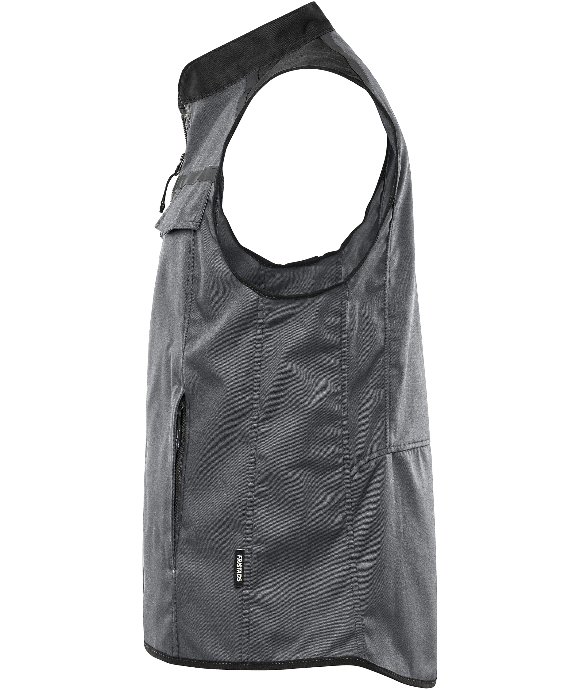 Fristads work vest 5555 STFP, Grey/Black, large image number 3