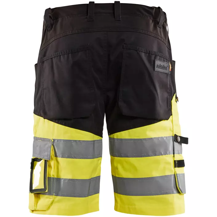 Blåkläder work shorts, Black/Hi-Vis Yellow, large image number 1