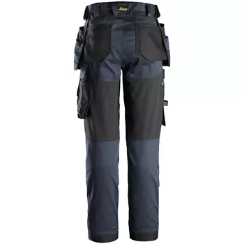 Snickers AllroundWork women's craftsman trousers Full stretch, Navy/Black