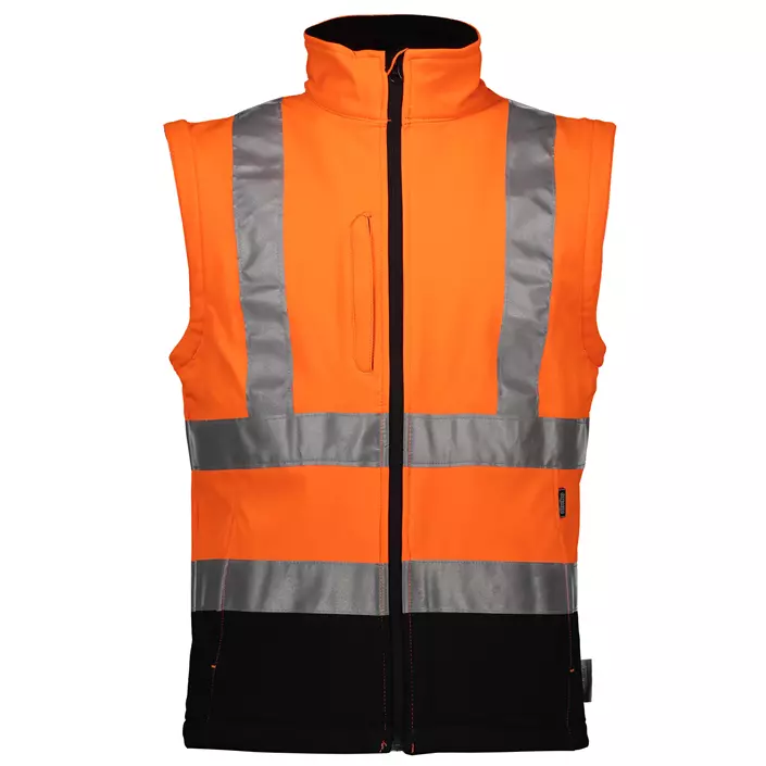 Abeko Minnesota 2-in-1 softshell jacket, Hi-Vis Orange/Black, large image number 3